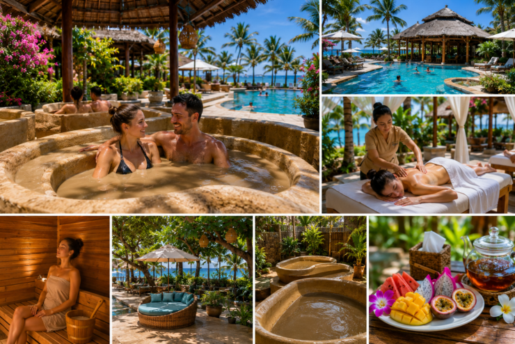 Minerální bahenní lázně, relaxační masáž, sauny, Beach Club a několik hodin zaslouženého odpočinku v moderním wellness areálu na Phu Quocu.