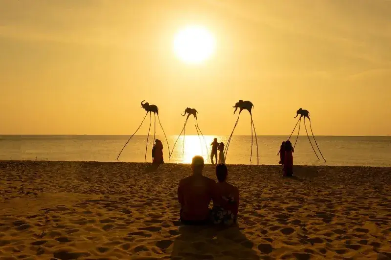 sunset thailand gulf phu quoc